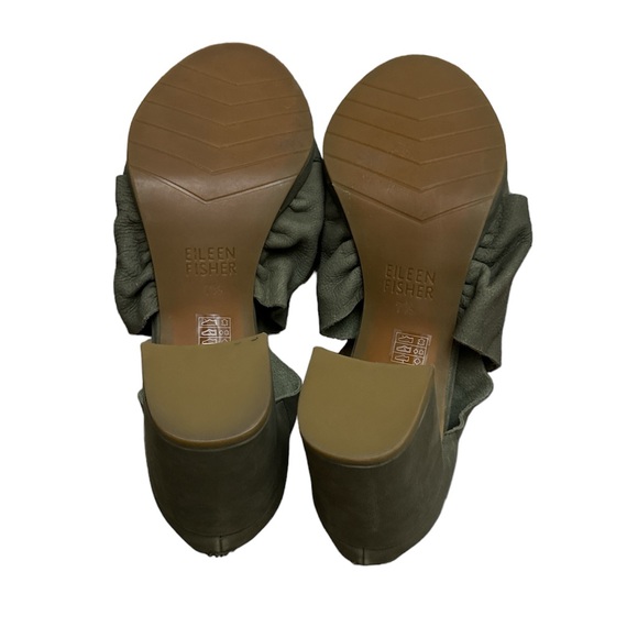 Eileen Fisher Marla Block Heel Crisscross Strappy  Sandals - Picture 7 of 9